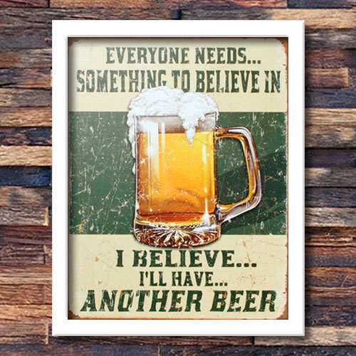 Quadrinho Decorativo - Another Beer